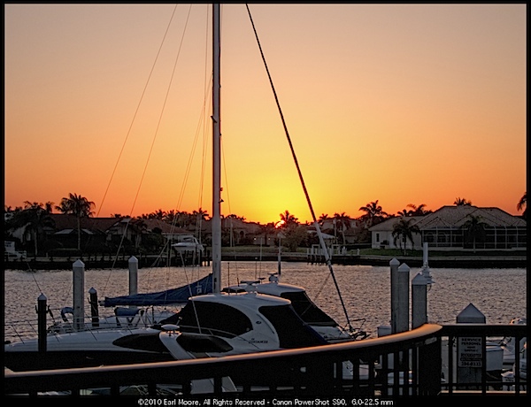 Marco Island Docks Sunset, FL