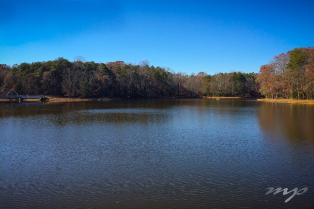 The lake, Dan Nicholas Park, Salisbury, NC - December 2014