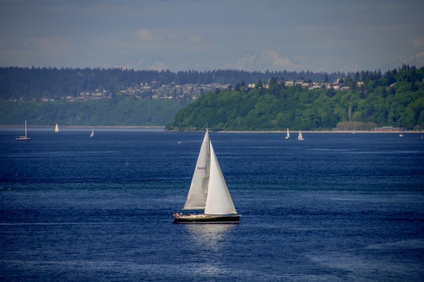A stiff breeze and full sails