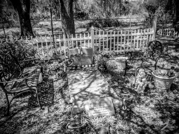 Grave adornments, Shiloh Cemetery, Cedar Key, Florida