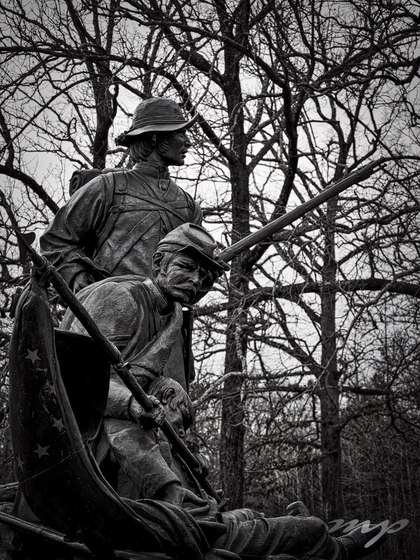 Fallen comrade, Shiloh National Military Park Battlefield in western Tennessee