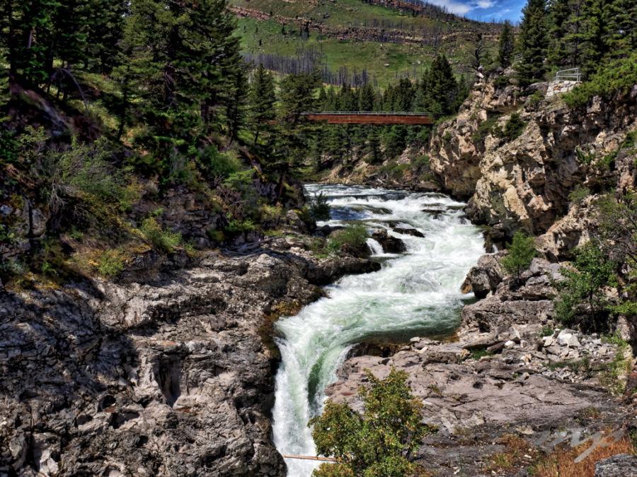 Natural Bridge Falls, Montana